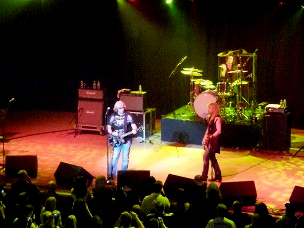 Phil Martini with Joe Elliot and Rick Savage