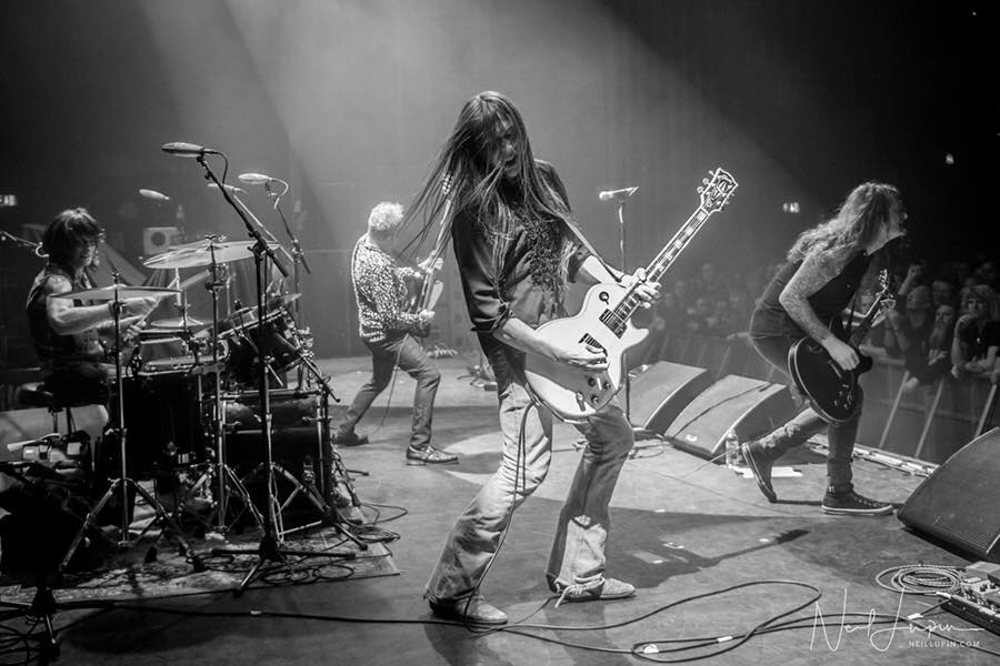 Wayward Sons, live January 2018, UK gigs, Hammersmith Apollo/Odeon, Steel Panther, Lower The Bar Tour, Toby Jepson, Little Angels, Phil Martini, Joe Elliott's Down N Outz, Drummer, Paiste, Vic Firth, Mapex, Aquarian, Ludwig, Rock N Roll, Ghosts Of Yet To Come, Frontiers Music, X-Ray Touring