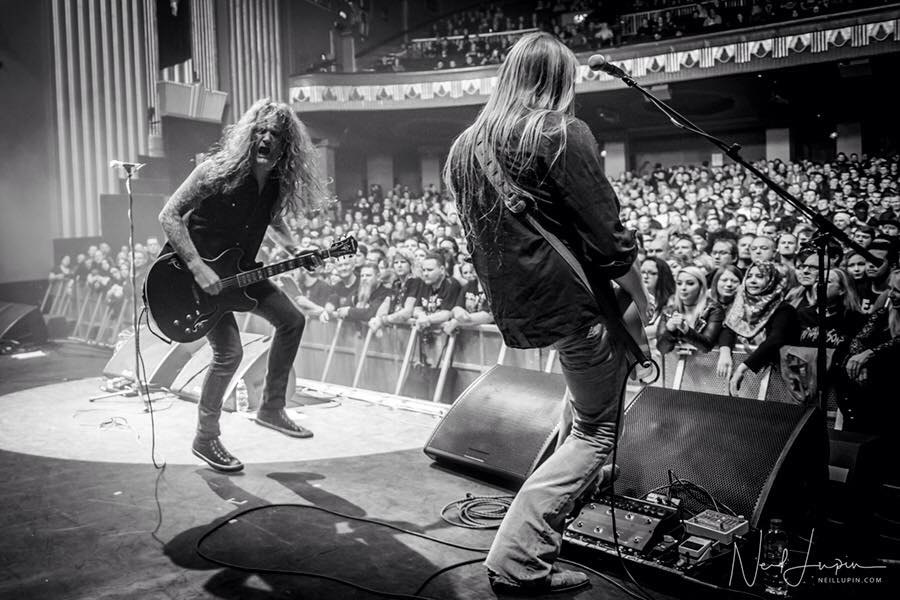 Wayward Sons, live January 2018, UK gigs, Hammersmith Apollo/Odeon, Steel Panther, Lower The Bar Tour, Toby Jepson, Little Angels, Phil Martini, Joe Elliott's Down N Outz, Drummer, Paiste, Vic Firth, Mapex, Aquarian, Ludwig, Rock N Roll, Ghosts Of Yet To Come, Frontiers Music, X-Ray Touring