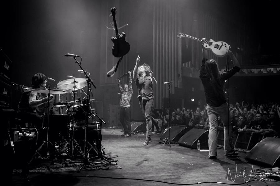 Wayward Sons, live January 2018, UK gigs, Hammersmith Apollo/Odeon, Steel Panther, Lower The Bar Tour, Toby Jepson, Little Angels, Phil Martini, Joe Elliott's Down N Outz, Drummer, Paiste, Vic Firth, Mapex, Aquarian, Ludwig, Rock N Roll, Ghosts Of Yet To Come, Frontiers Music, X-Ray Touring